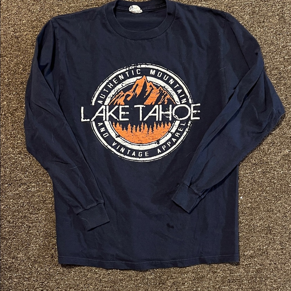 Lake Tahoe Navy Long Sleeve Shirt